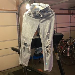 Abercrombie & Fitch Curve Love 27R the ankle straight ultra high rise